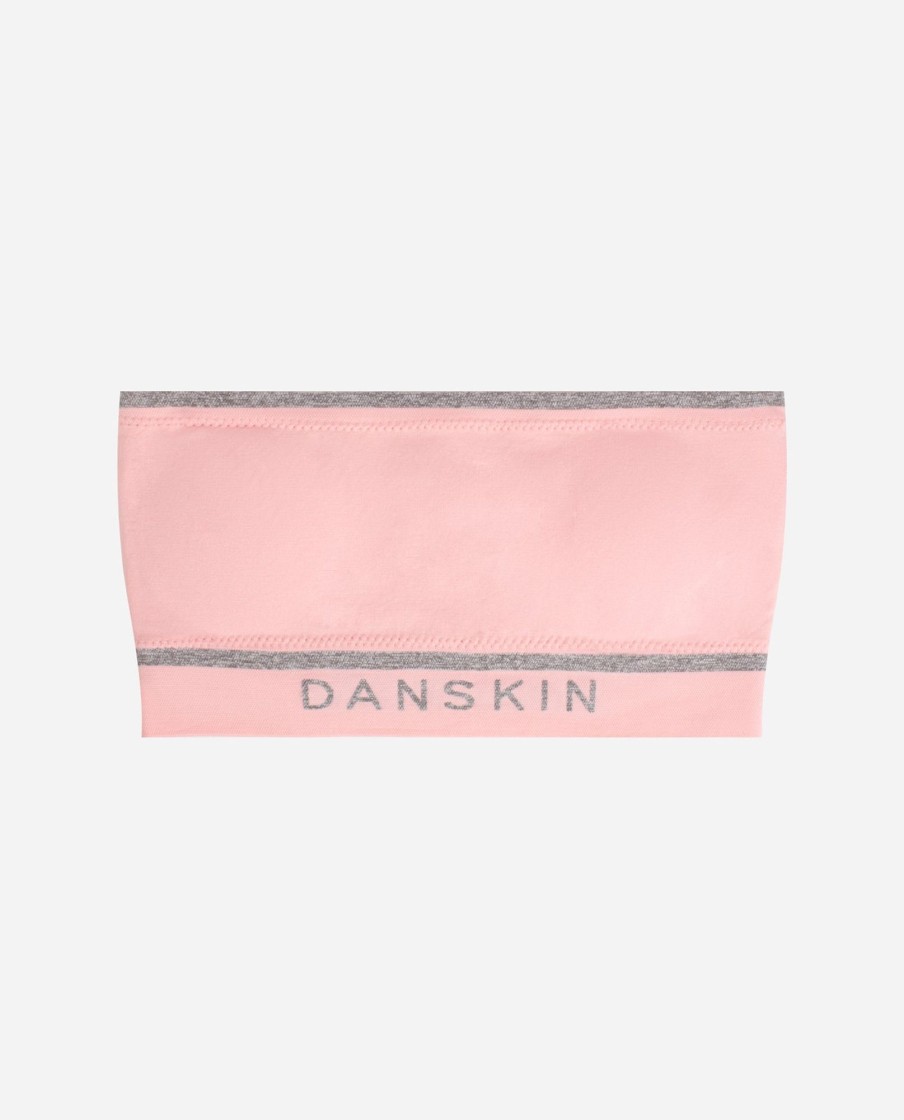 Girls DANSKIN | Girls 3-Pack Seamless Bandeau Blush Pink Multi