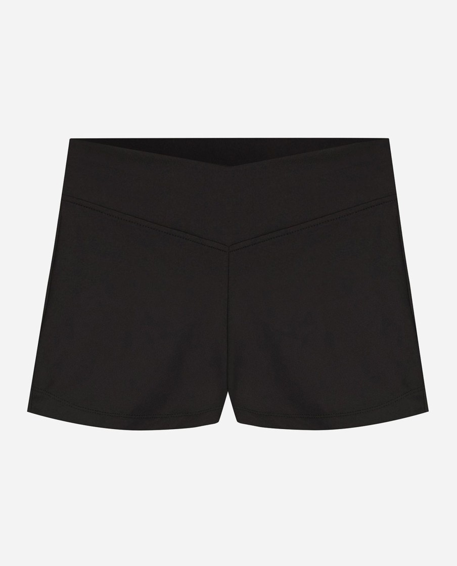 Girls DANSKIN | Girls Basic 2 Inch V-Front Dance Shorts