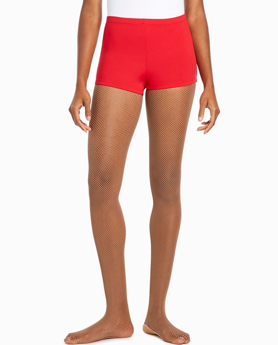 Women DANSKIN Shorts | Nylon Boy Cut Short Red