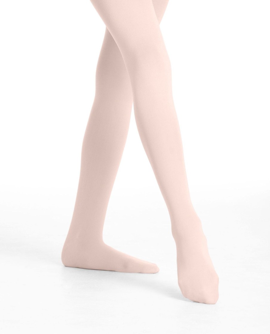 Girls DANSKIN | Girl'S 727 Faux Backseam Convertible Tight Ballet Pink