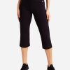 Women DANSKIN Pants | Everyday Basic Capri Pant Charcoal Grey Heather