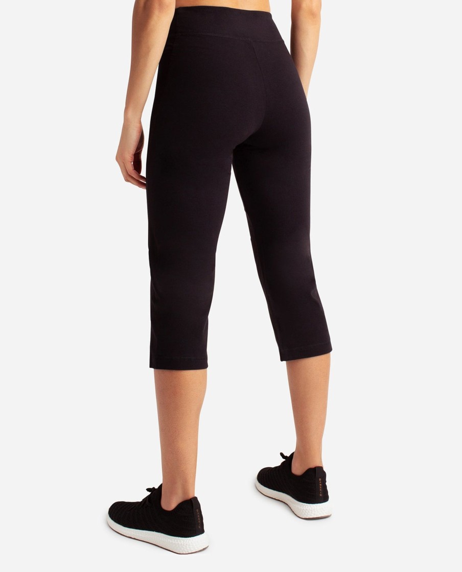 Women DANSKIN Pants | Everyday Basic Capri Pant Charcoal Grey Heather