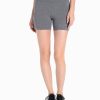 Women DANSKIN Shorts | Essentials Five Inch Bike Short Charcoal Grey Heather