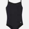 Girls DANSKIN | Girl'S Criss Cross Cami Leotard Black