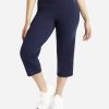 Women DANSKIN Pants | Essentials Yoga Crop Pant Midnight Navy