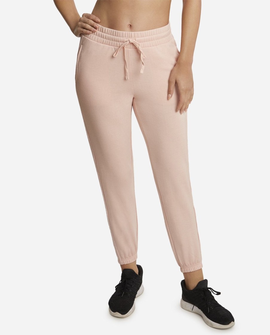 Women DANSKIN Pants | Textured Side Panel Jogger