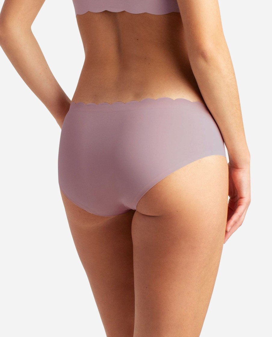 Women DANSKIN | 5-Pack Bonded Scallop Hipster Underwear