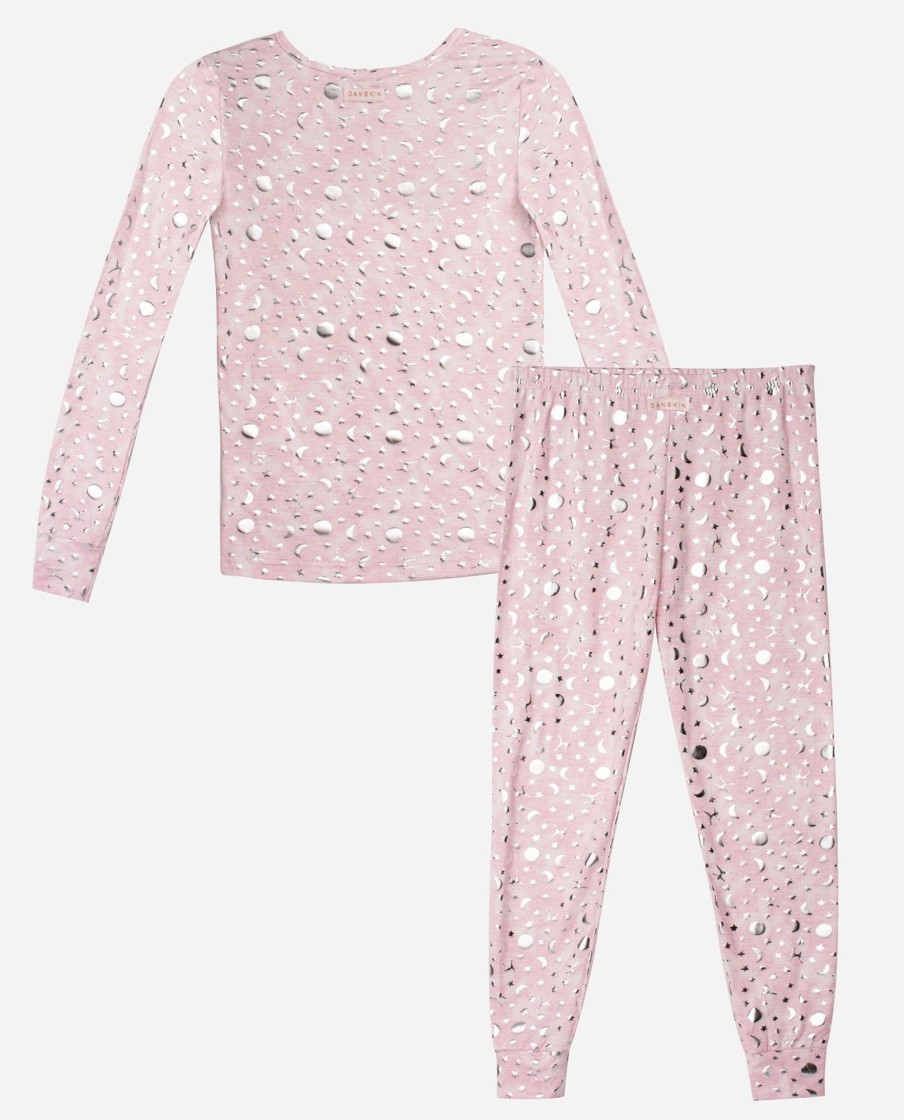 Girls DANSKIN | Girls Peached Long Sleeve Sleep Set