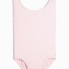 Girls DANSKIN | Girl'S Nylon High Neck Tank Leotard