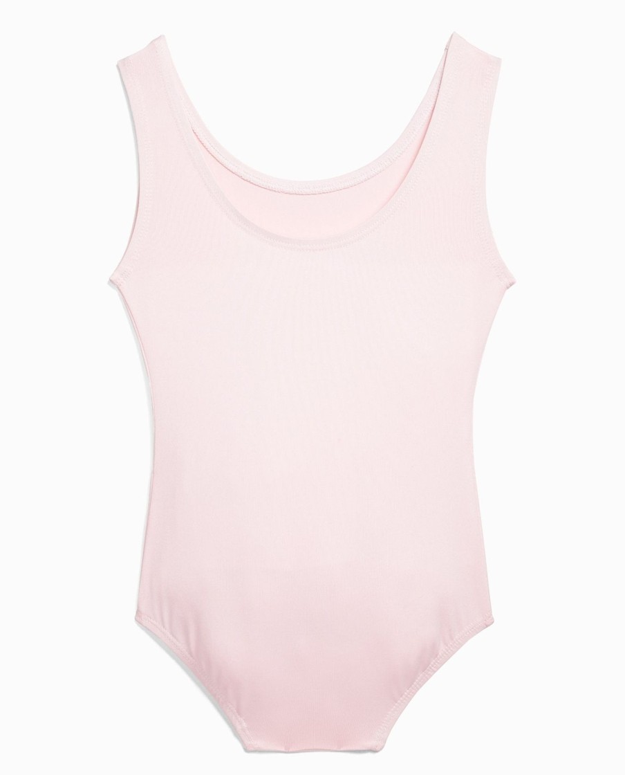 Girls DANSKIN | Girl'S Nylon High Neck Tank Leotard