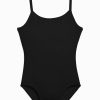 Girls DANSKIN | Girl'S Nylon Camisole Leotard Black