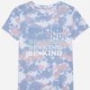 Girls DANSKIN | Girls Be Kind Tie Dye Tee Blue Wonder Combo