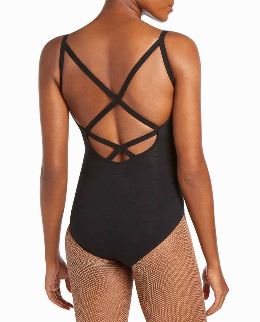 Dance DANSKIN Leotards | Cross Back Cami Leotard Rich Black