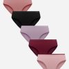 Women DANSKIN | 5-Pack Seamless Braid Texture Hipster Underwear