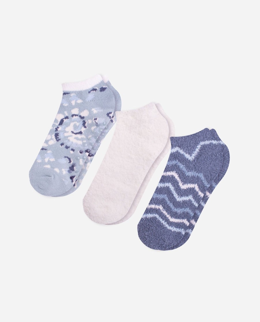 Footwear DANSKIN Socks | 3-Pack Tie Dye Cozy No Shows Pink Tie Dye