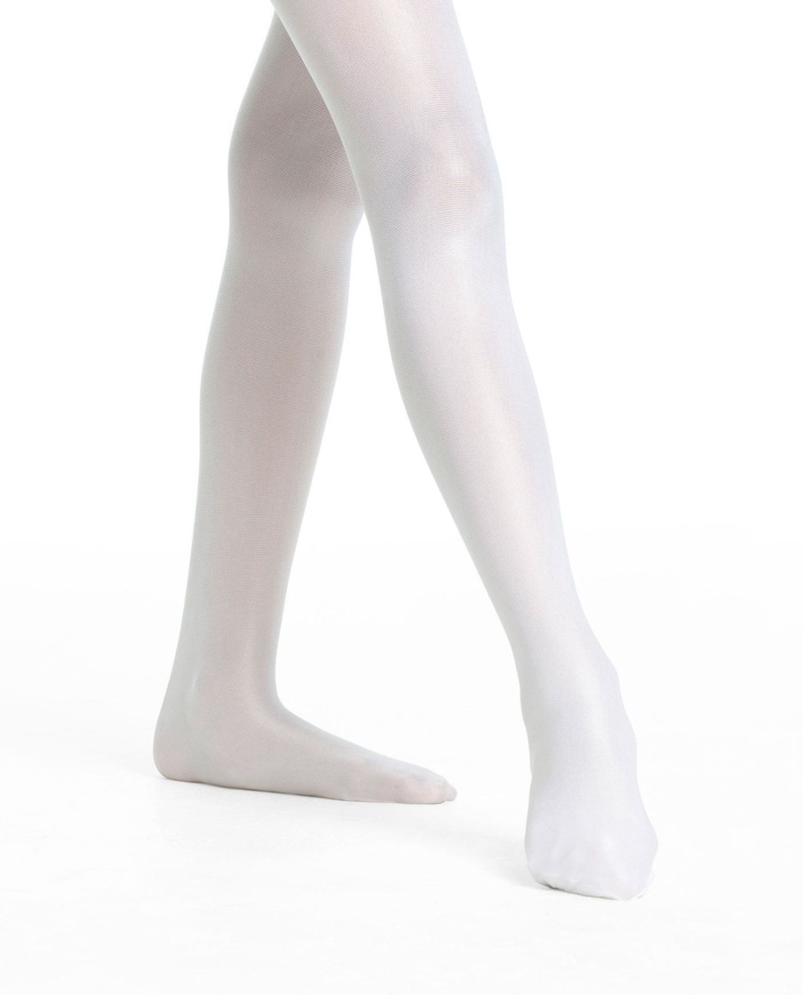 Girls DANSKIN | Girl'S 331 Ultrashimmery Footed Tight