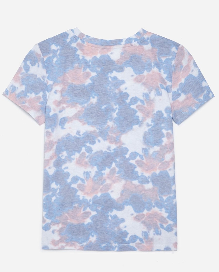 Girls DANSKIN | Girls Be Kind Tie Dye Tee Blue Wonder Combo