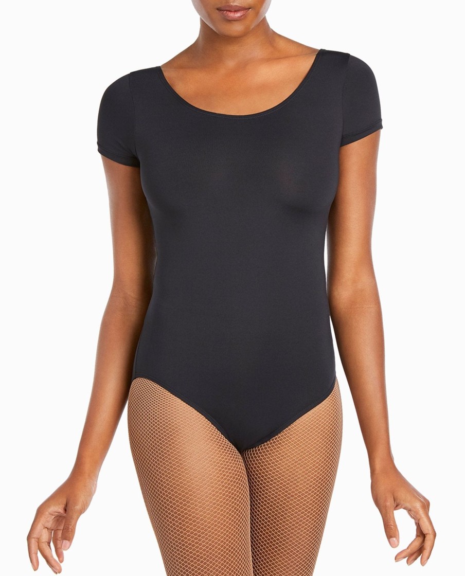 Dance DANSKIN Leotards | Scoopneck Short Sleeve Leotard