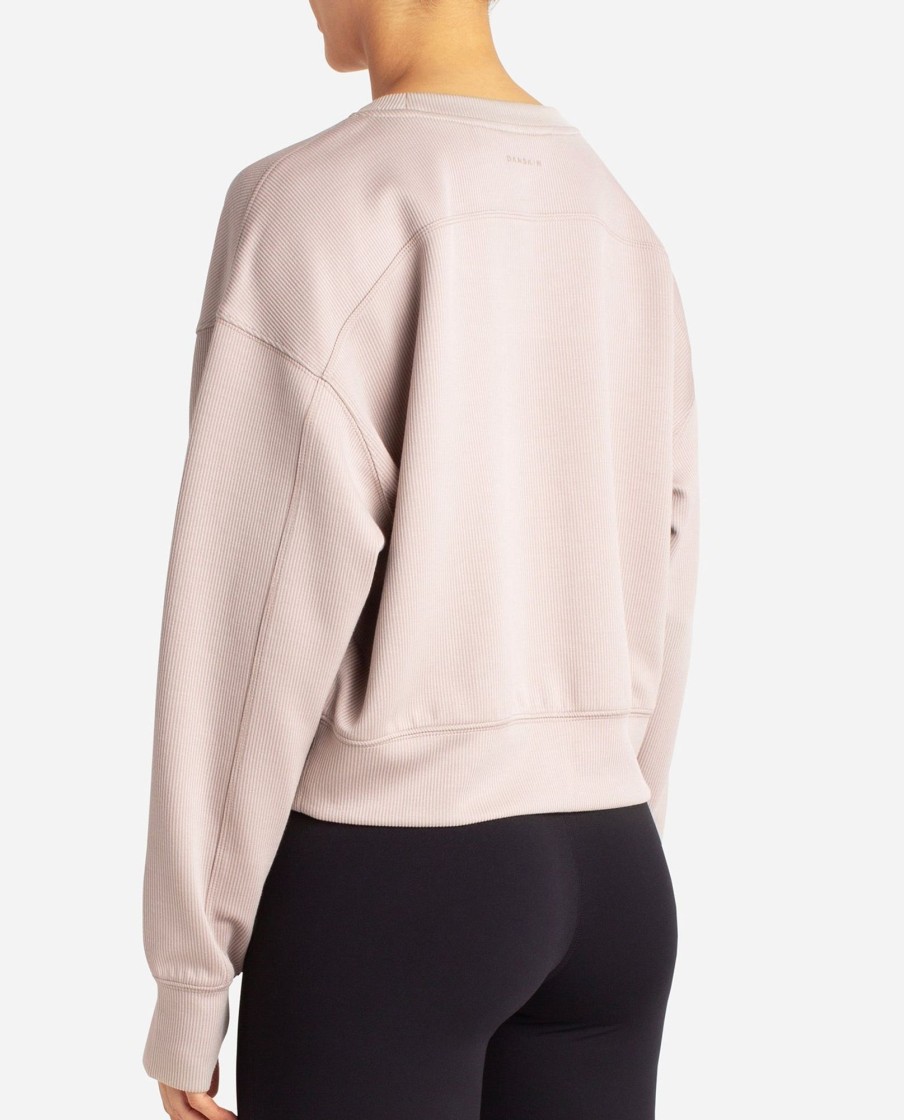 Women DANSKIN Jackets + Pullovers | Scuba Rib Luxury Sweat