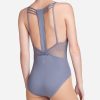 Dance DANSKIN Leotards | Strappy Cami Mesh Leotard Plumberry