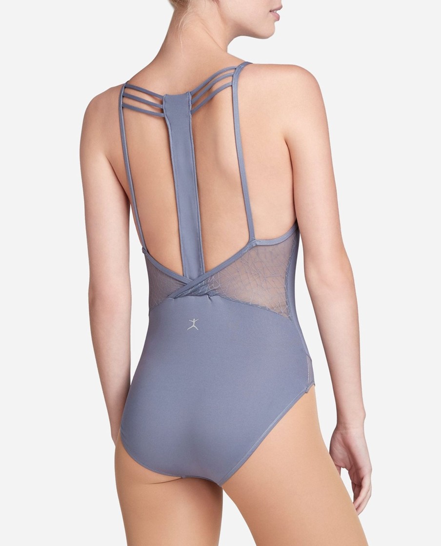 Dance DANSKIN Leotards | Strappy Cami Mesh Leotard Plumberry