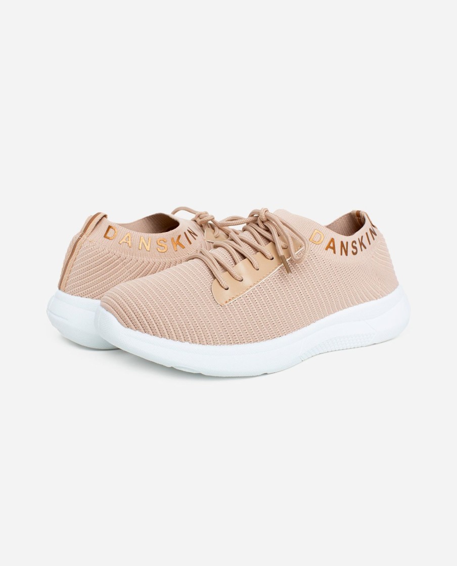 Footwear DANSKIN Shoes | Epic Lace Up Sneaker Natural