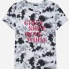 Girls DANSKIN | Girls Shine Tie Dye Tee Black Combo