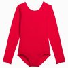 Girls DANSKIN | Girl'S Nylon Long Sleeve Leotard