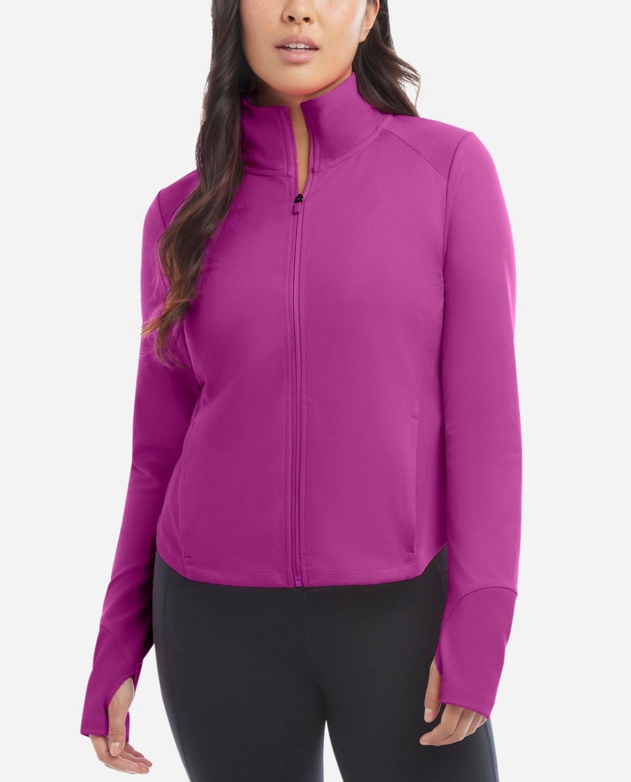 Women DANSKIN Jackets + Pullovers | Full-Zip Run Jacket