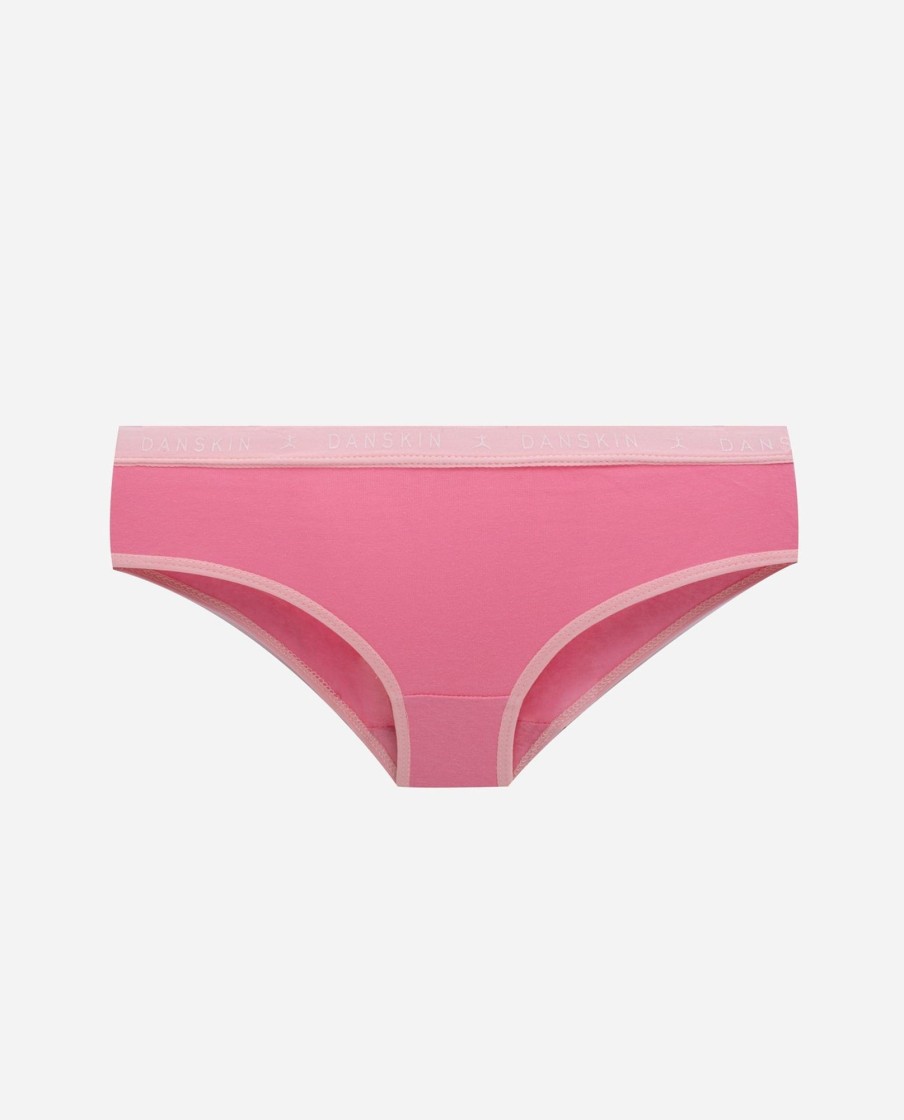 Girls DANSKIN | Girls 5-Pack Solid Hipster Underwear Laurel Pink Multi