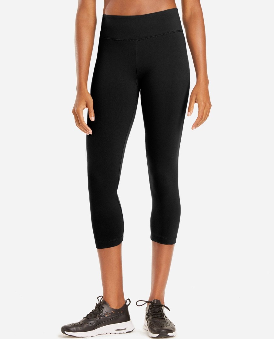 Women DANSKIN Leggings | Signature Yoga Capri Legging Black