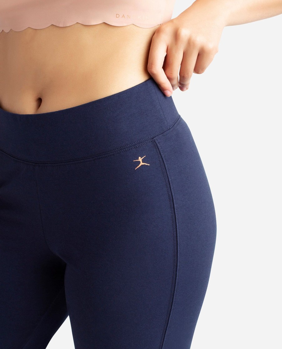 Women DANSKIN | Essentials Yoga Crop Pant Midnight Navy