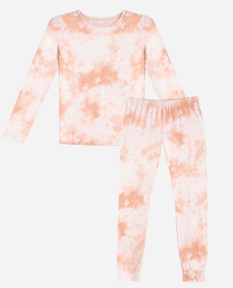 Girls DANSKIN | Girls Peached Layering Set Soft Acid Wash