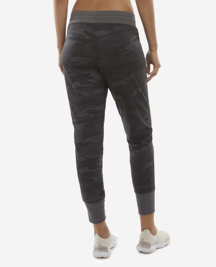 Women DANSKIN Pants | Camo Sustainable Soft Touch Jogger Black Camo