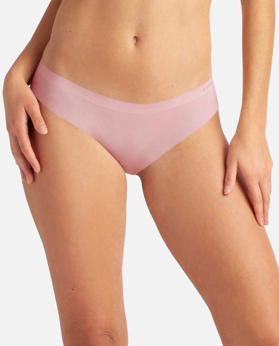 Women DANSKIN | Laser 5-Pack Tanga Panty Blush Linen Multi