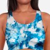 Women DANSKIN Sports Bras | Ice Dye Longline Racerback Sports Bra