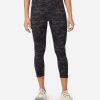 Women DANSKIN Leggings | Mid-Rise Camo Cropped Legging