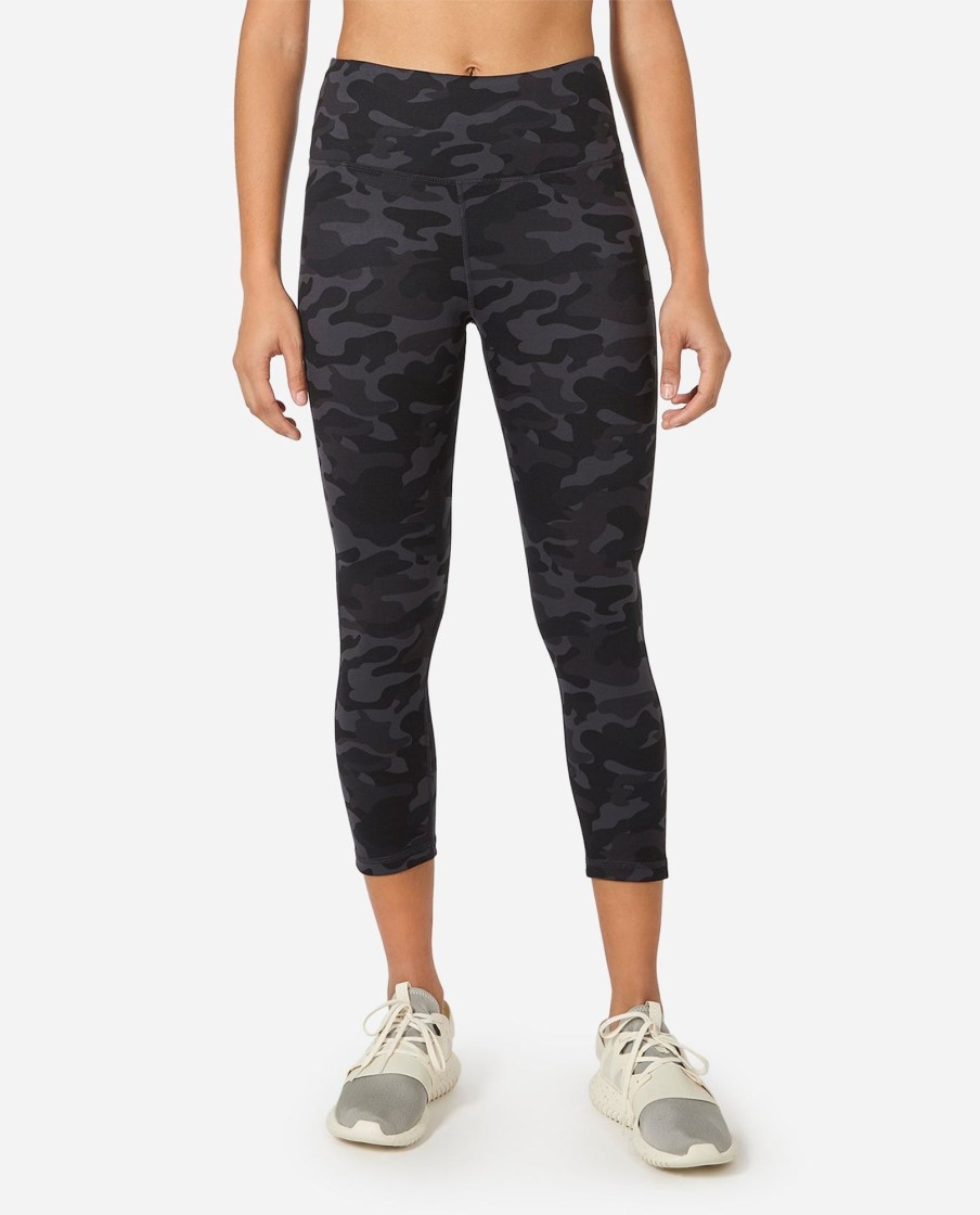 Women DANSKIN Leggings | Mid-Rise Camo Cropped Legging