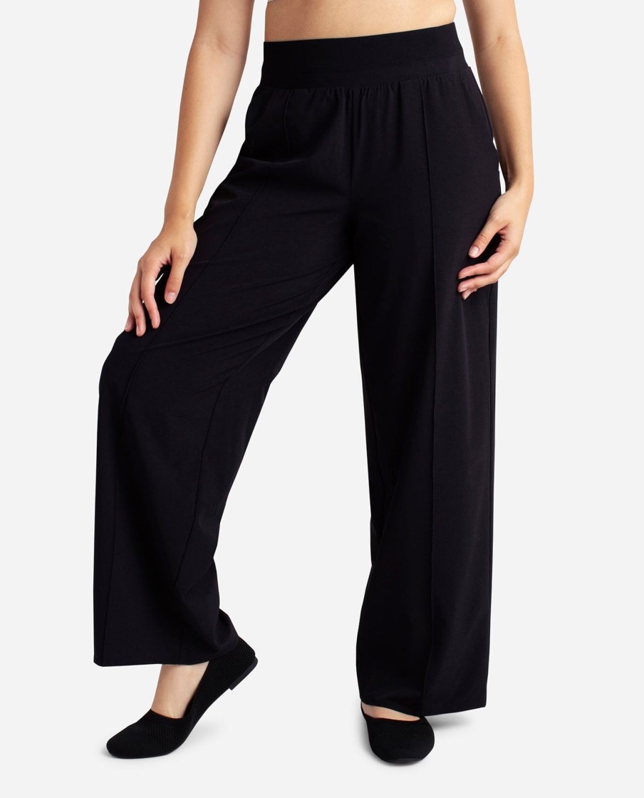 Women DANSKIN Pants | Wide Legged Pant Black