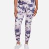 Women DANSKIN Leggings | High Waist Crackle Print Legging Dusted Lilac