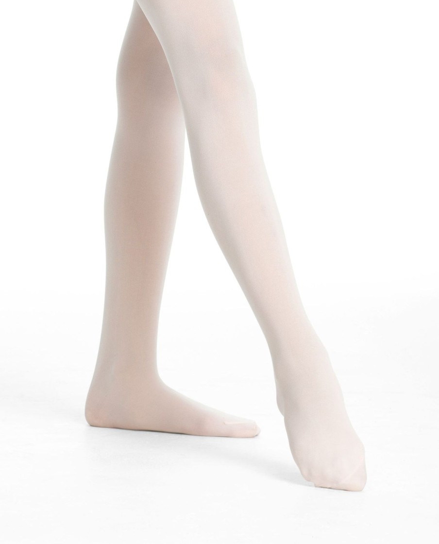 Girls DANSKIN | Girl'S 387 Microfiber Footed Tight