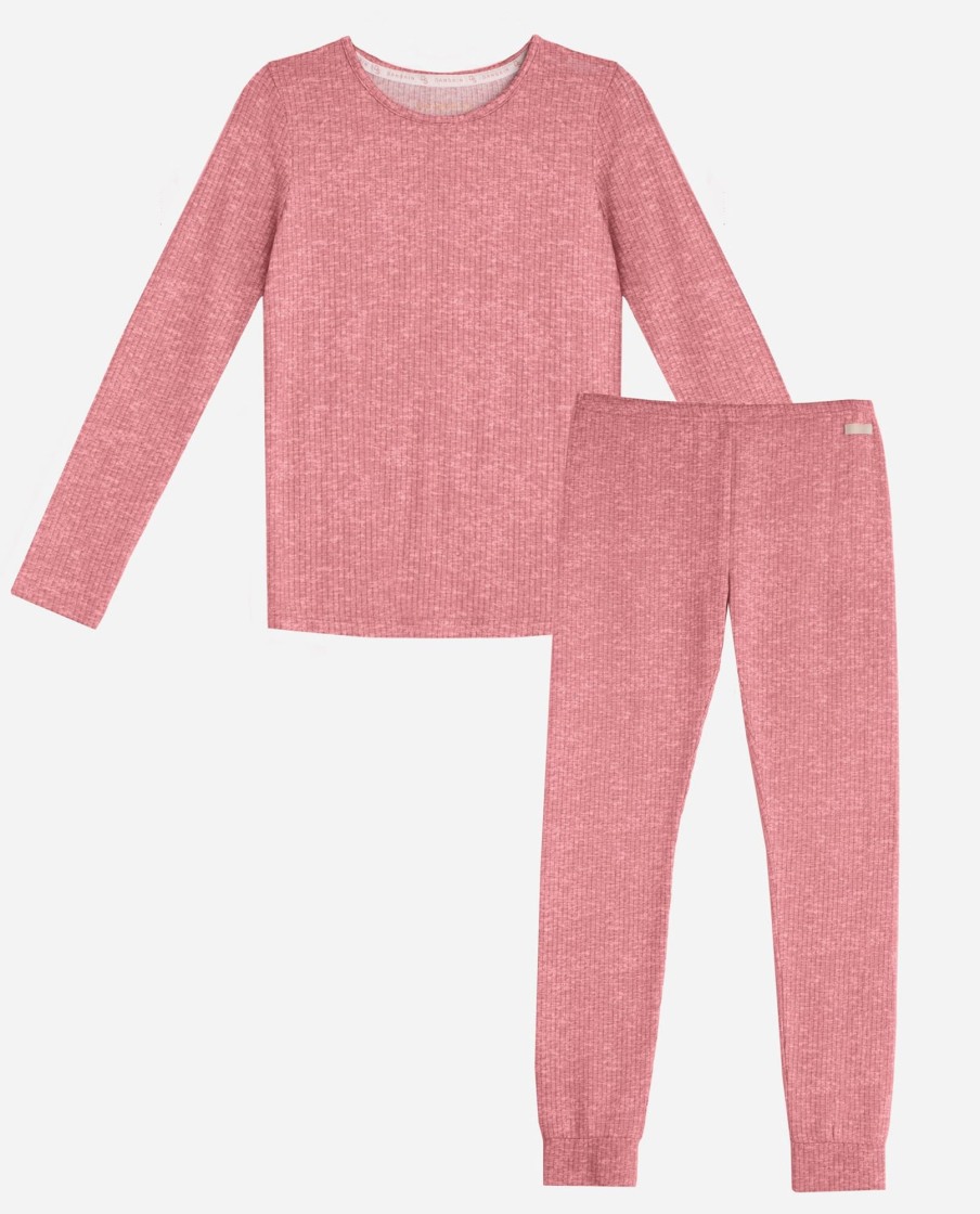 Girls DANSKIN | Girls Ribbed Hacci Layering Set