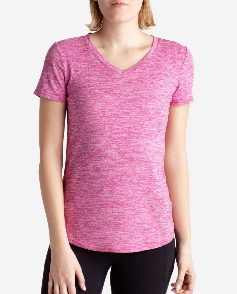 Women DANSKIN Shirts + Tanks | 2-Pack Essential V-Neck Tee