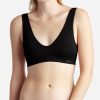 Women DANSKIN | 3-Pack Seamless Deep V Bralette Black Multi