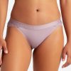 Women DANSKIN | 5-Pack Micro Tanga Underwear With Lace Back And Logo Band Faded Meadow Multi