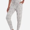 Women DANSKIN | Hacci Jogger Pajama Pant Grey Mirror