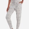 Women DANSKIN Pants | Hacci Jogger Pajama Pant Grey Mirror