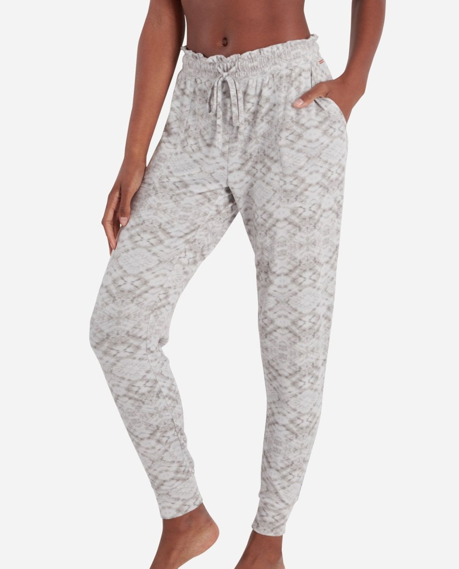 Women DANSKIN Pants | Hacci Jogger Pajama Pant Grey Mirror