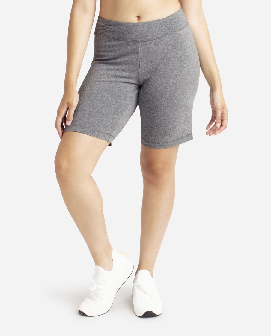 Women DANSKIN Shorts | Essential Side Shirred Bermuda Short